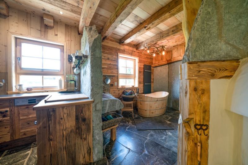 Blick in das Badezimmer