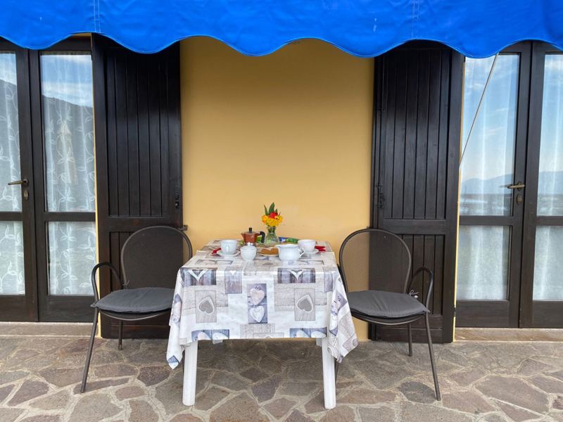 Terrasse direkt vor der Wohnung