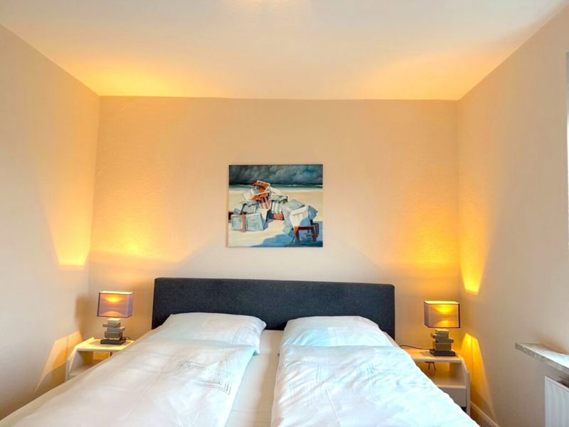 Ihr komfortables Doppelbett in der Pension in Wenningstedt