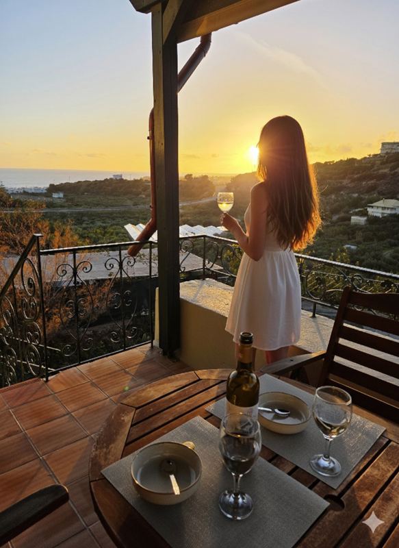 Abendstimmung mit Blick zum Meer