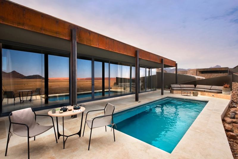 Lodge Sossusvlei Desert Lodge in Namib- Wüste