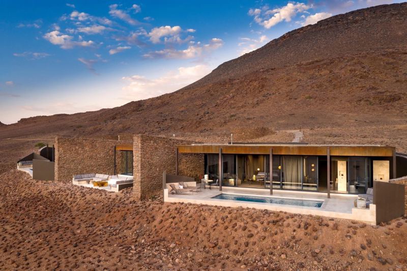 Lodge Sossusvlei Desert Lodge in Namib- Wüste