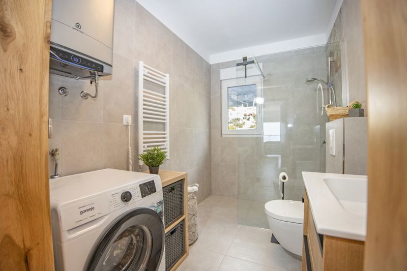 Waschmaschine im Badezimmer
