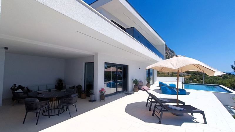Villa SkyBlue mit Pool in Podgora