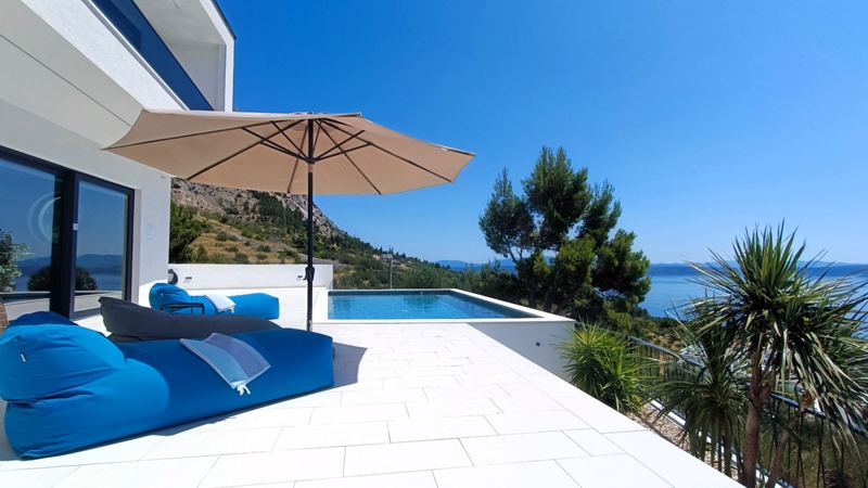 Villa SkyBlue mit Pool in Podgora