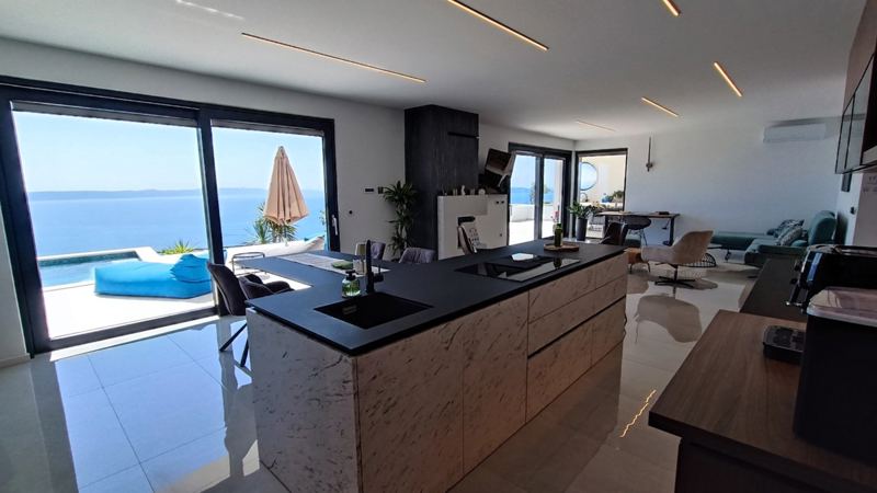Villa SkyBlue mit Pool in Podgora