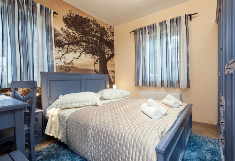 Eines von vier Schlafzimmer in der Villa Petra in Makarska