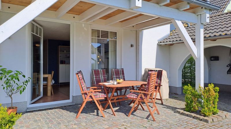 Möblierte Terrasse