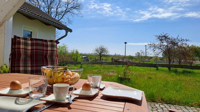 Möblierte Terrasse
