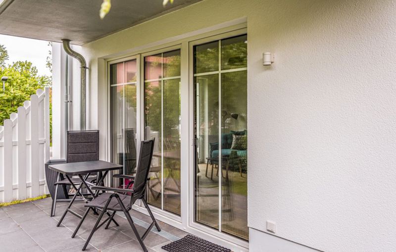 Möblierte Terrasse