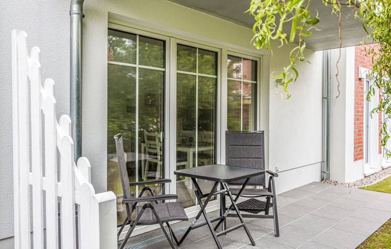 Möblierte Terrasse
