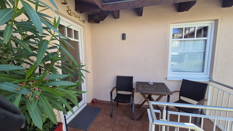 Möblierter Balkon