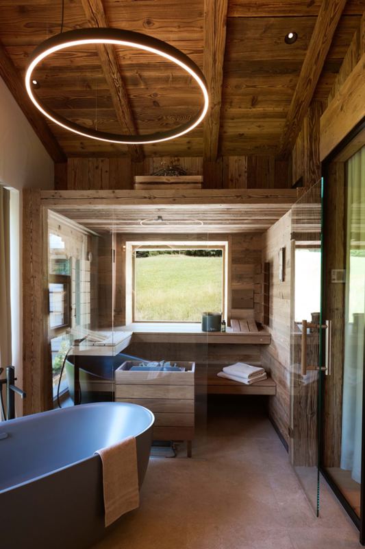 Das Wellnessbad mit Sauna 