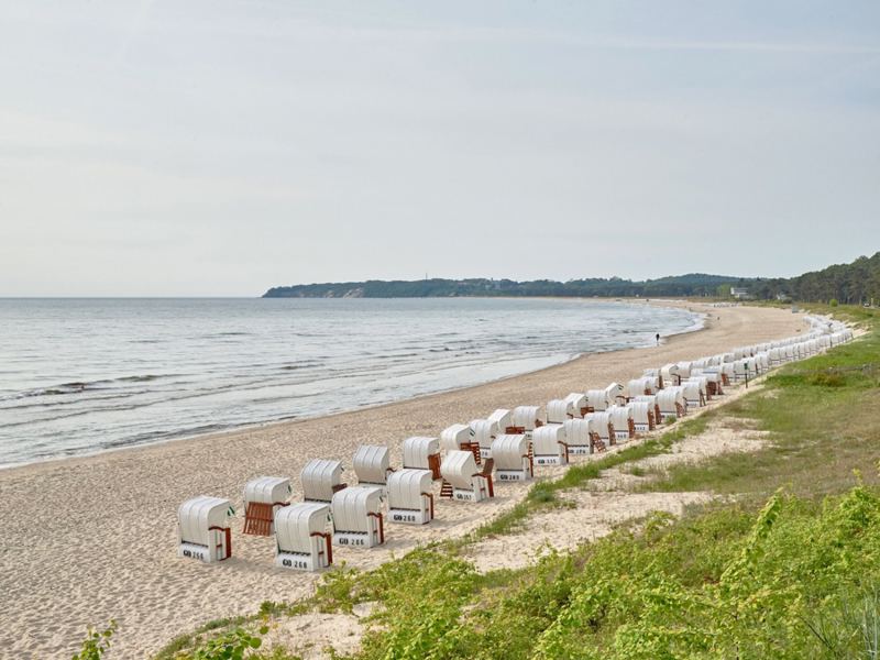Der Südstrand mit seinem feinsandigen Badestrand