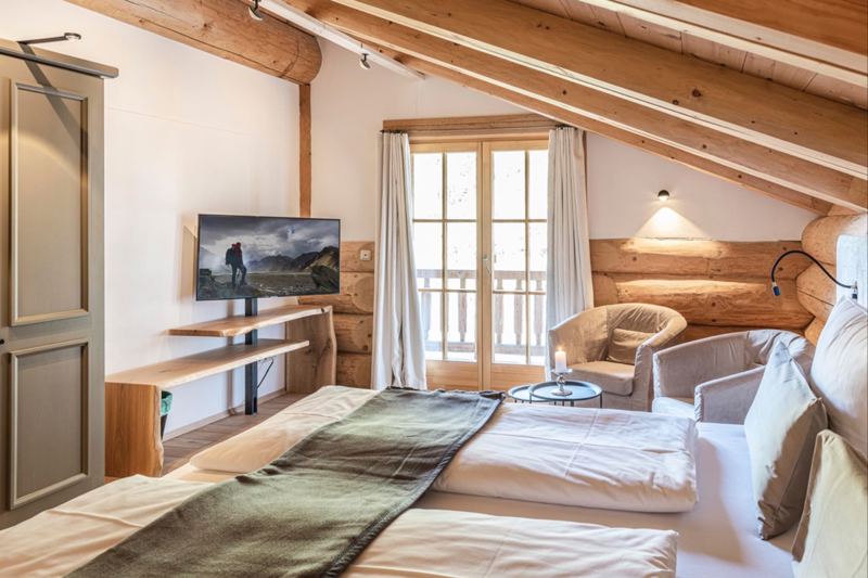 Chalet Beim Waicher Chalets & Suiten Chalet Naturstammhaus in Ruhpolding