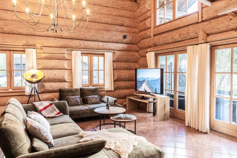 Chalet Beim Waicher Chalets & Suiten Chalet Naturstammhaus in Ruhpolding