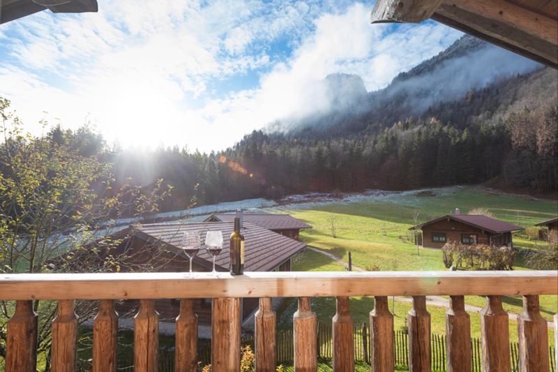 Chalet Beim Waicher Chalets & Suiten Chalet Naturstammhaus in Ruhpolding