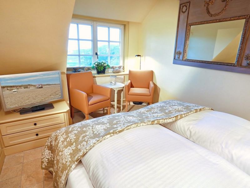 Das Schlafzimmer im Obergeschoss 