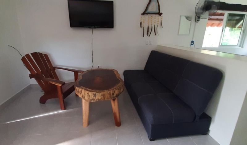 Der Wohnbereich des Ferienappartement in Akumal in Mexiko
