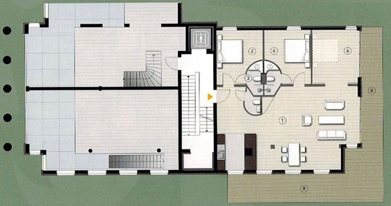 Der Grundriss der Ferienwohnung Johanna 1 in Sellin auf Rügen