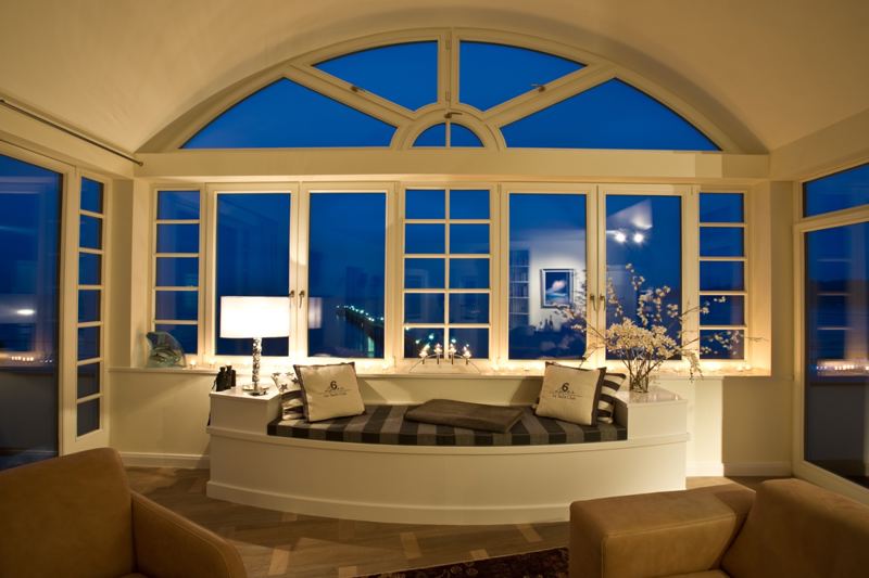 Gemütliche Abendstimmung im Penthouse Sea for Miles