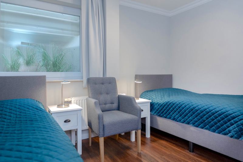 Im 3. Schlafzimmer stehen zwei Einzelbetten zur Verfügung