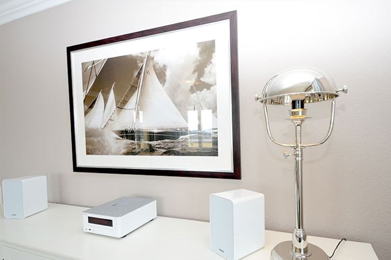 Für guten Sound sorg die Hi-Fi Anlage